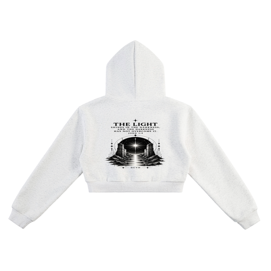 Essential Cropped Hoodie JOHN 1:5