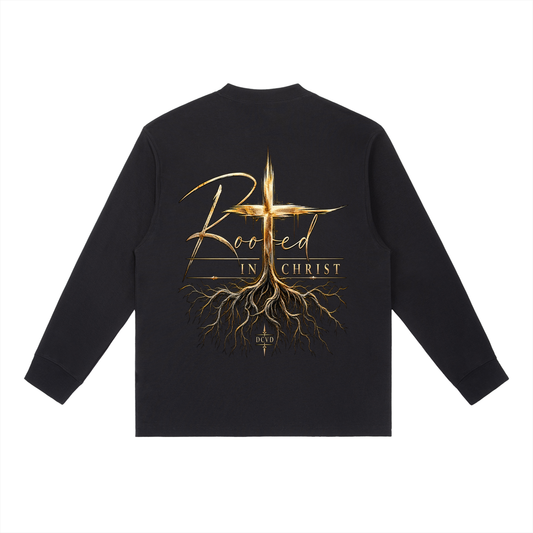 Essential Crewneck Long-Sleeve T-Shirt ROOTED