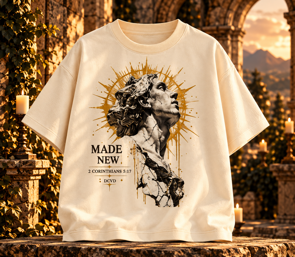 Essential Cotton T-Shirt MADE NEW 2 Corinthians 5:17