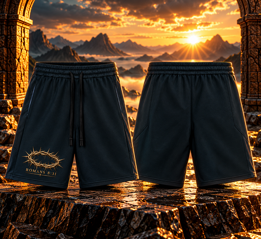 Men's Drawstring Active Shorts ROMANS 8:31