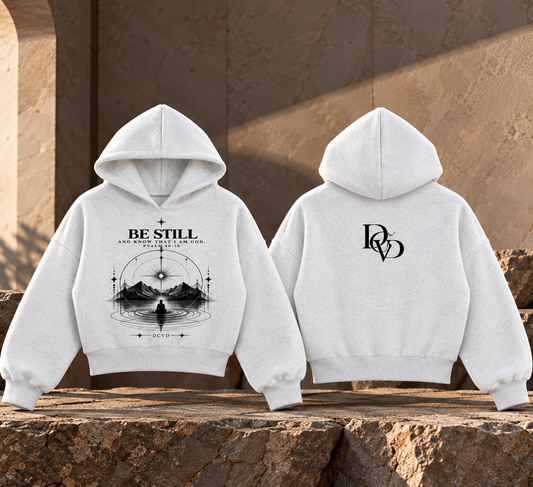 Essential Cropped Hoodie PSALM 46:10