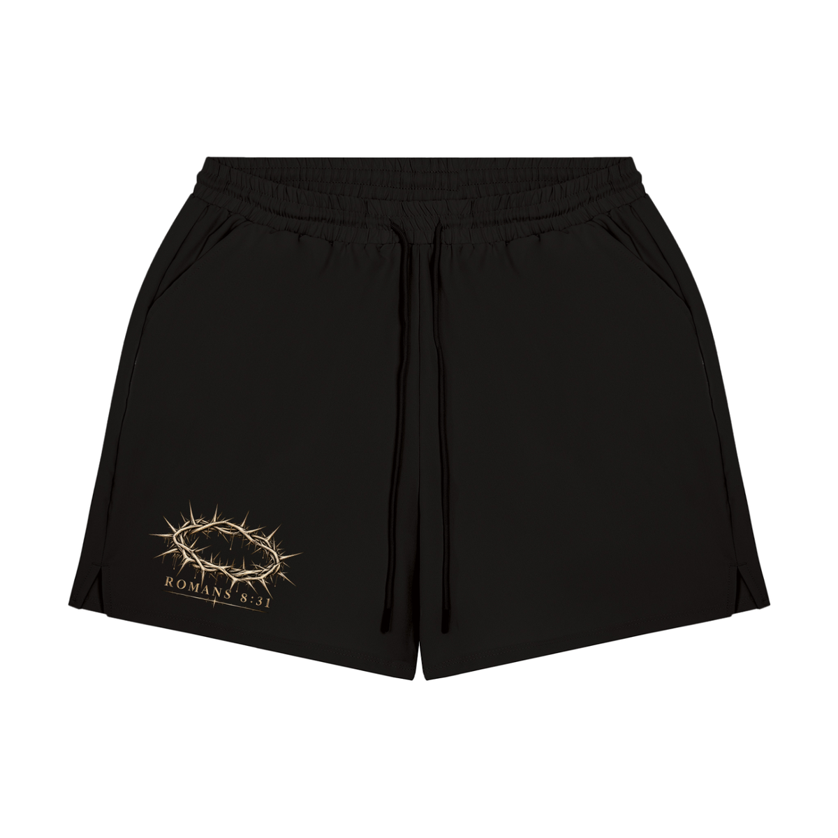 Men's Pocketed Compression-Lined Performance Shorts ROMANS 8:31
