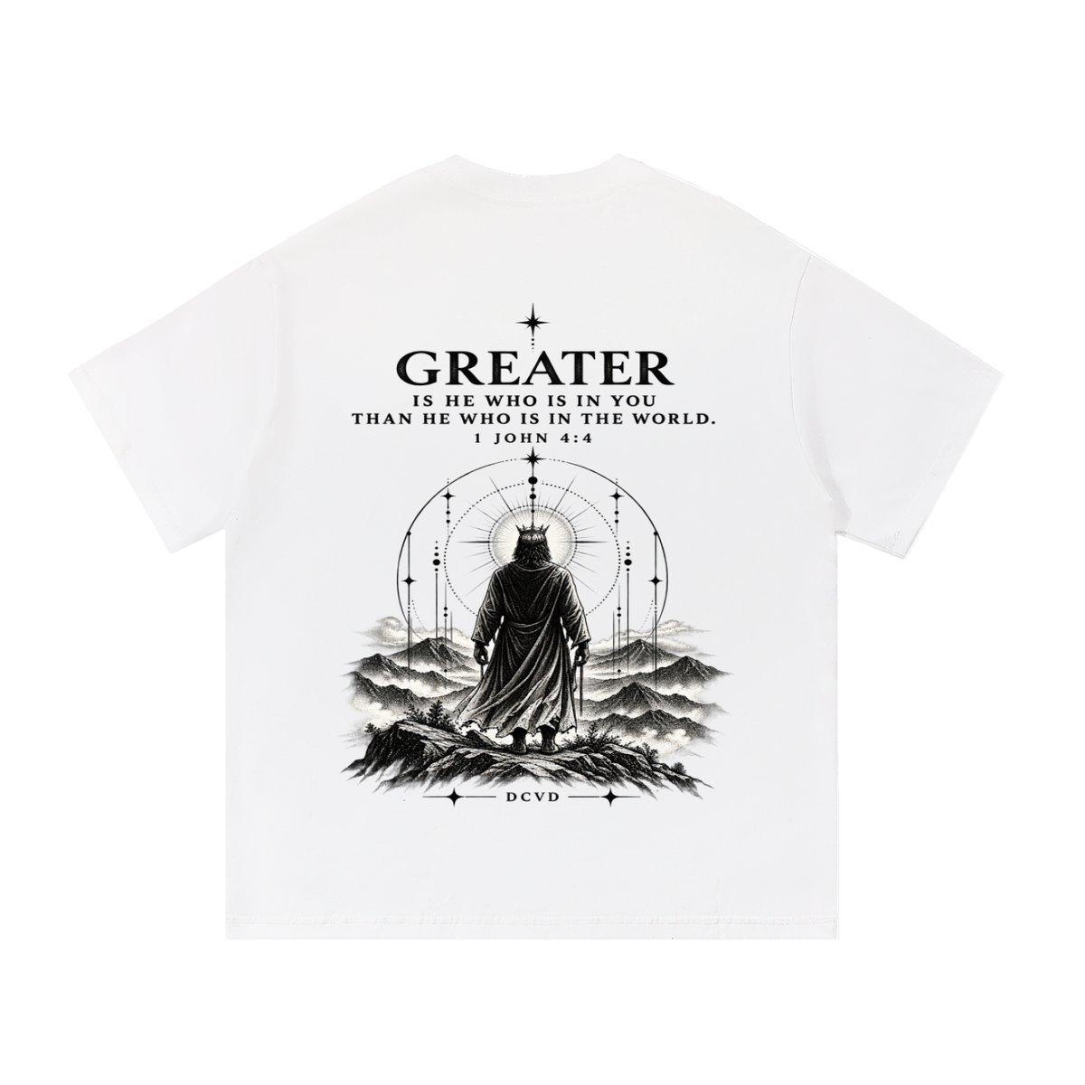 Essential Cotton T-Shirt 1 JOHN 4:4