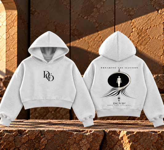 Essential Cropped Hoodie BREAK THE ILLUSION