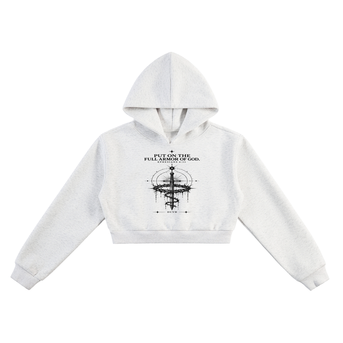 Essential Cropped Hoodie EPHESIANS 6:11
