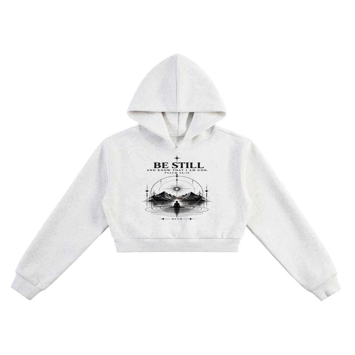 Essential Cropped Hoodie PSALM 46:10