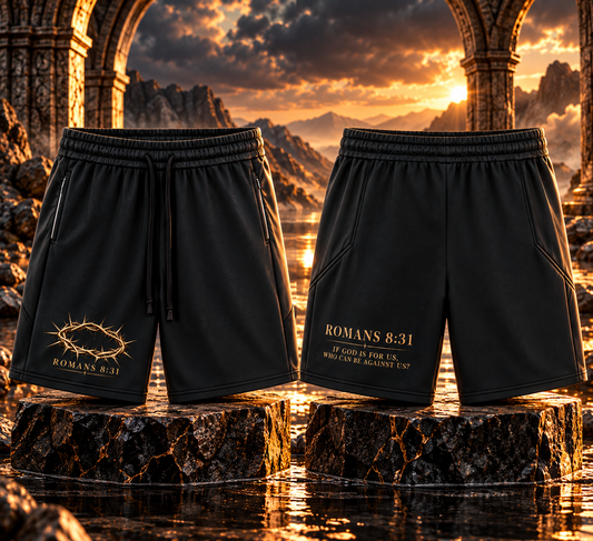 Men's Drawstring Active Shorts ROMANS 8:31