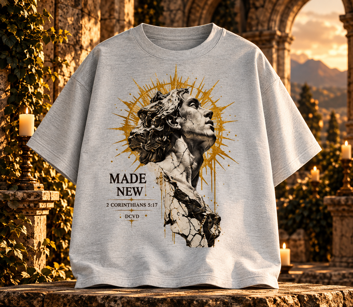 Essential Cotton T-Shirt MADE NEW 2 Corinthians 5:17