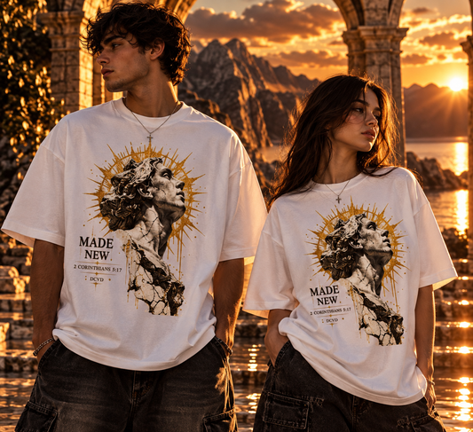 Essential Cotton T-Shirt MADE NEW 2 Corinthians 5:17