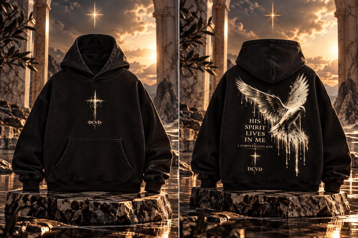 Oversize Fleeced Hoodie t 1 Corinthians 6:19