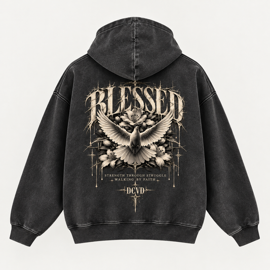 Snow Wash Fleece Oversize Hoodie
