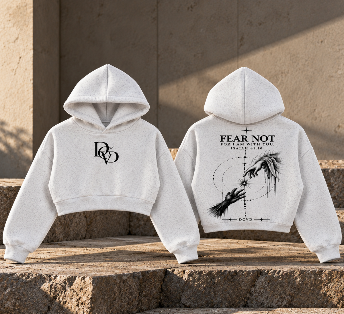 Essential Cropped Hoodie ISAIAH 41:10
