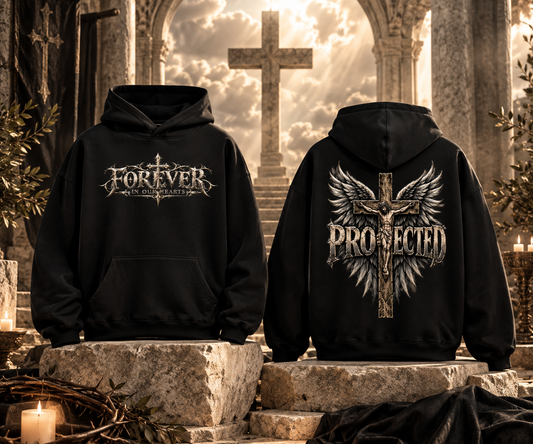 Oversize Fleeced Hoodie PROTECTED BUFF