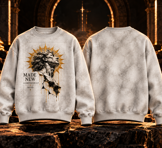 Dirty Washed Boxy Fleeced Sweatshirt