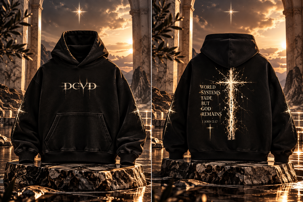 Oversize Fleeced Hoodie John 2:17