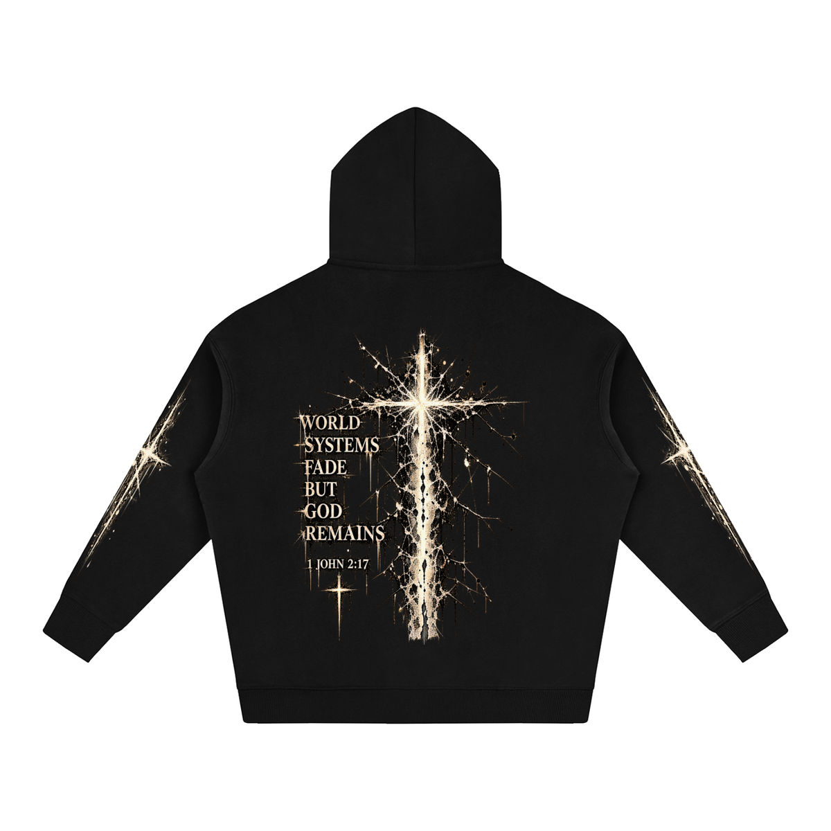 Oversize Fleeced Hoodie John 2:17