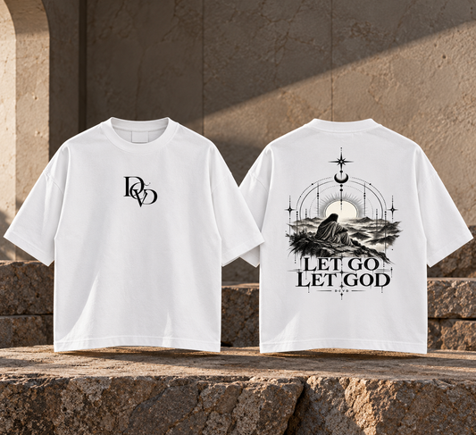Essential Cotton T-Shirt LET GO , LET GOD