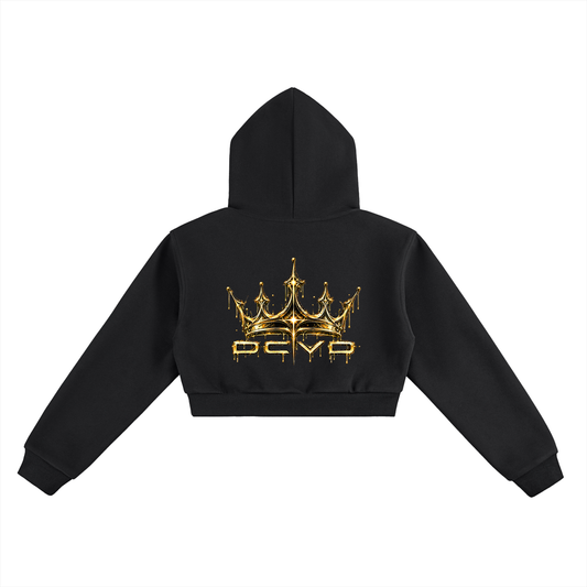 Essential Cropped Hoodie ROOTED THROUGH CHRIST
